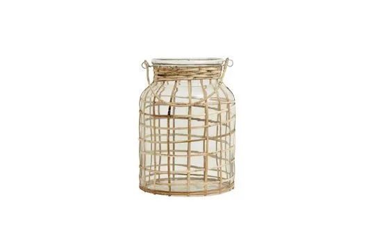 Lampe à décharge métallique Grande Lanterne Bambou Nordal - 27cm