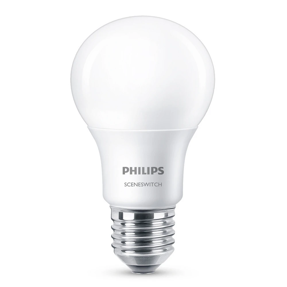 Philips SceneSwitch E27 Ampoule LED 8W 2.700K mate
