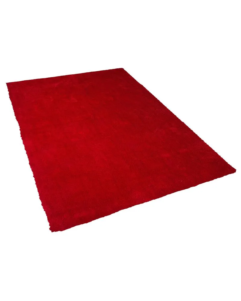 Vloerkleed tissu synthétique rood 140 x 200 cm DEMRE