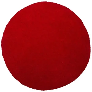 Vloerkleed tissu synthétique rood ⌀ 140 cm DEMRE