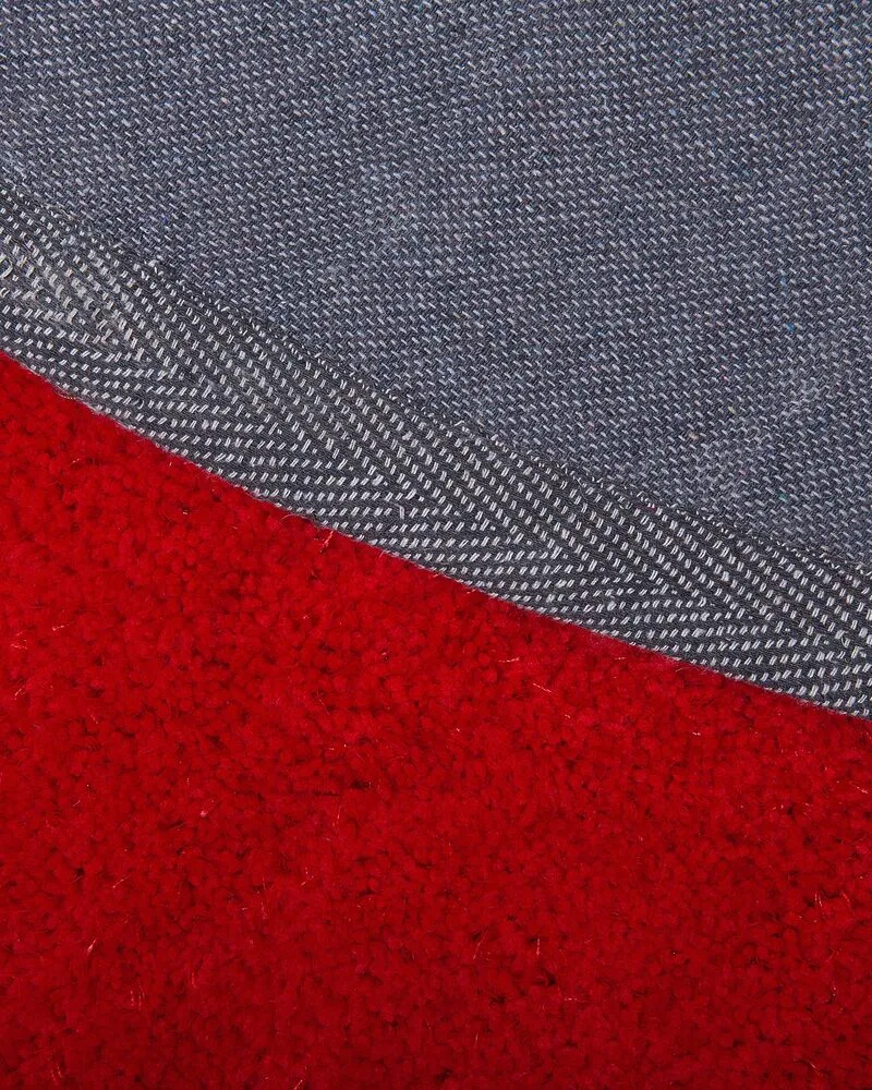 Vloerkleed tissu synthétique rood ⌀ 140 cm DEMRE