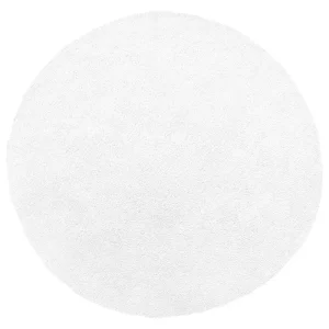 Vloerkleed tissu synthétique wit ⌀ 140 cm DEMRE