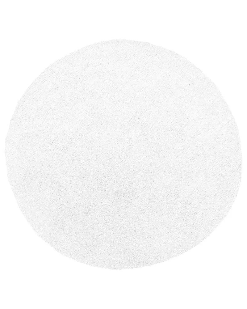 Vloerkleed tissu synthétique wit ⌀ 140 cm DEMRE