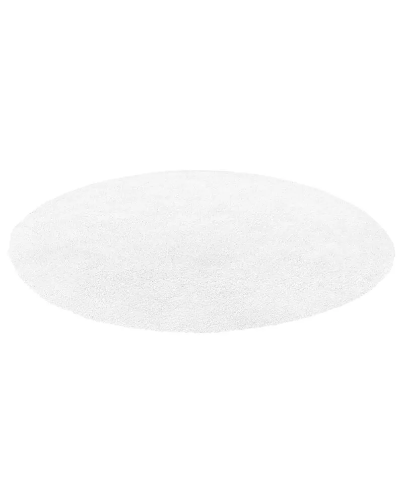 Vloerkleed tissu synthétique wit ⌀ 140 cm DEMRE
