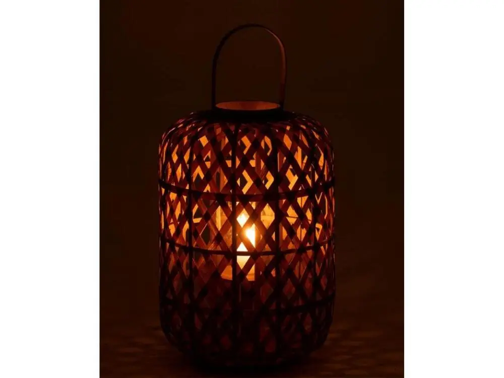 Ampoule krypton résistante Lanterne en Bambou "Garden" 70cm Naturel