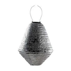 Ampoule krypton résistante Lanterne solaire Can 30 cm Marrakesh - Argent