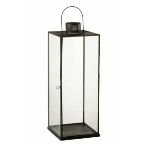 Économie d'Énergie Lanterne Design en Verre "Filona" 50cm Cuivre étain