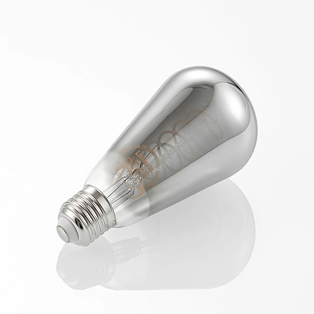 Lucande ampoule E27 ST64 4 W 918 pâle titane x2