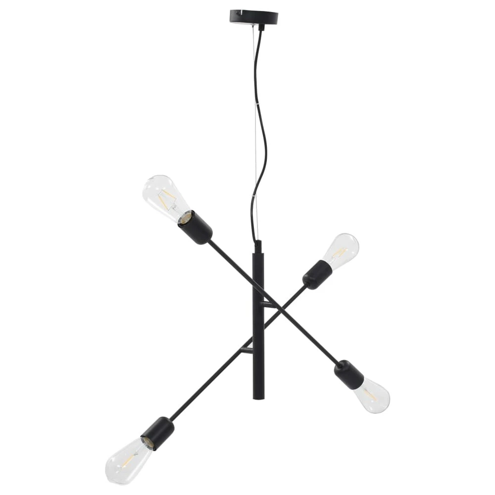 Plafonnier avec ampoules à filament 2 w noir e27 pour phares automobiles