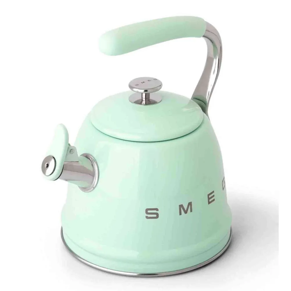 Smeg Whistling Stovetop Kettle - Pastel Vert jade
