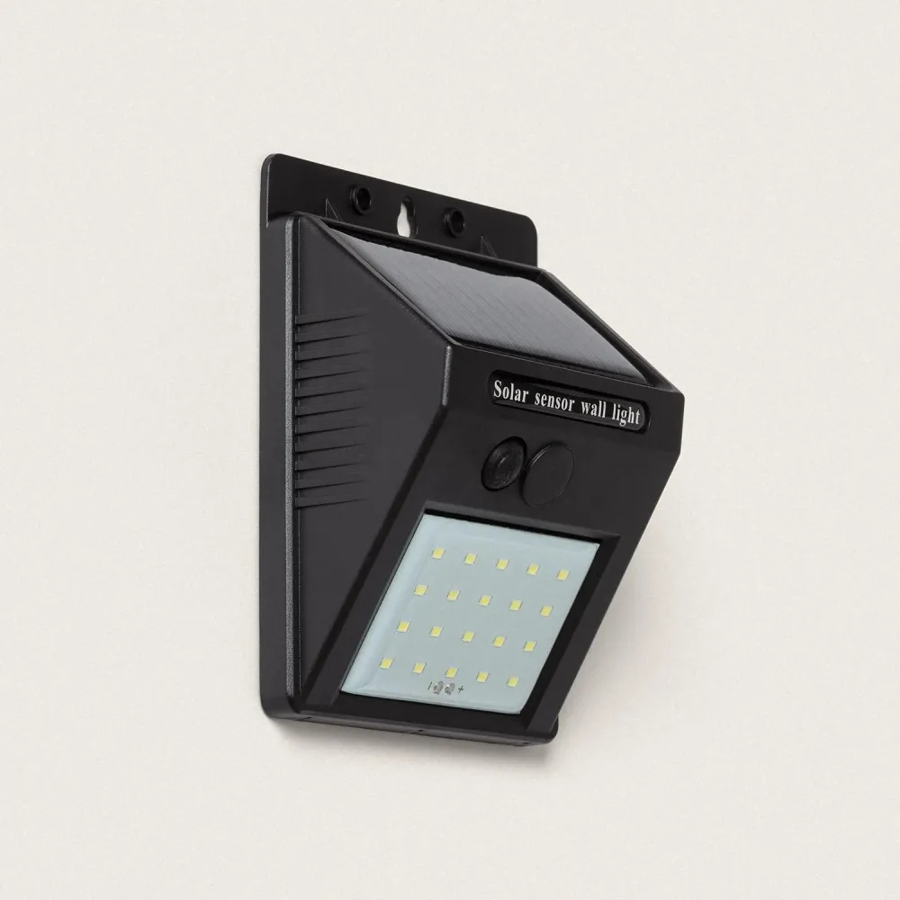 Xénon pour projecteur automobile Lampe extérieure murale solaire LED IP65 avec capteur crépusculaire