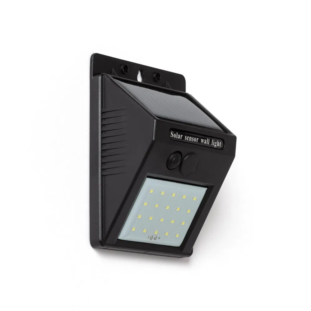 Xénon pour projecteur automobile Lampe extérieure murale solaire LED IP65 avec capteur crépusculaire