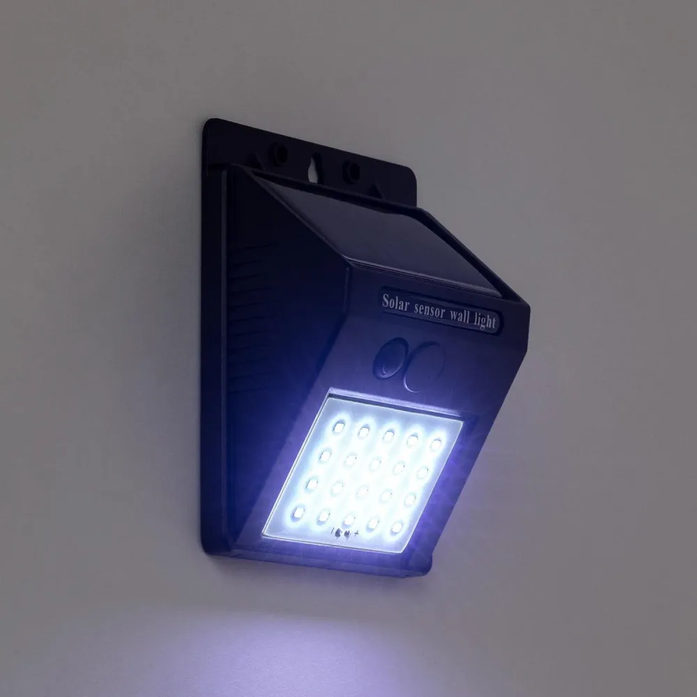 Xénon pour projecteur automobile Lampe extérieure murale solaire LED IP65 avec capteur crépusculaire