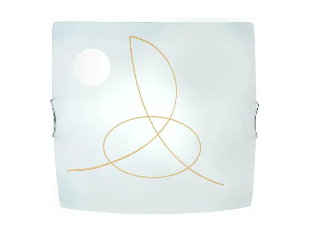 Xénon pour projecteur automobile Plafonnier verre carré bombé mate jaune30 cm..