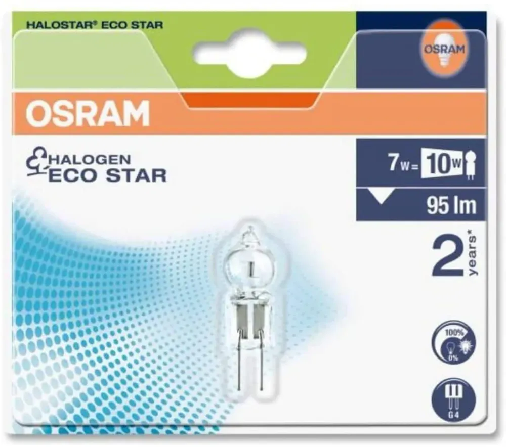 Économie d'Énergie AMPOULE HALOGÈNE 7W G4 HALOSTAR
