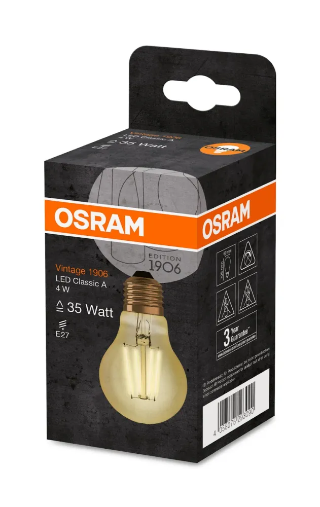 AMPOULE LED 4W E27 STD 1906 TEMPÉRÉ - Compatible Variateur