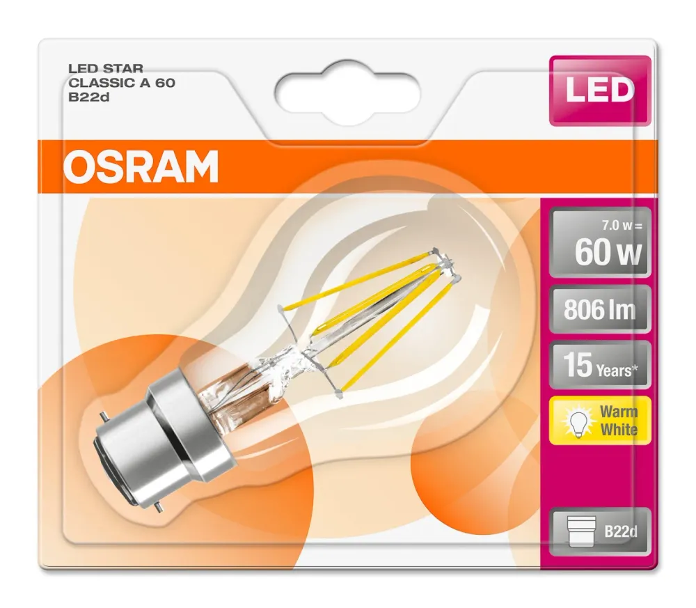 Économie d'Énergie ++ AMPOULE LED 48W B22 STD FIL BOUILLANT