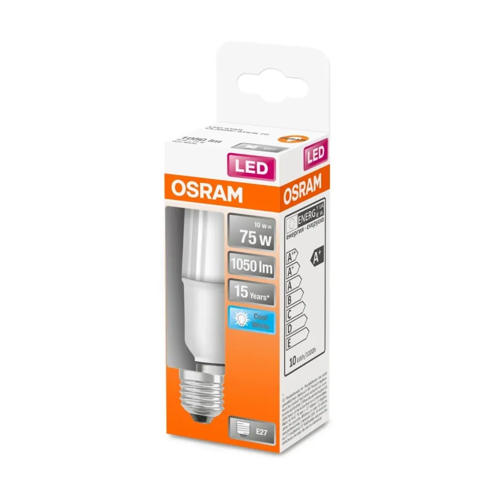 Haute Luminosité AMPOULE LED STICK 10W E27 GLACIAL