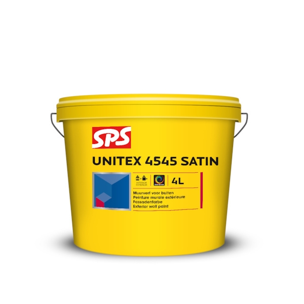 Peinture murale UNITEX 4545 SATIN - seau 4 L - blanc - SPS