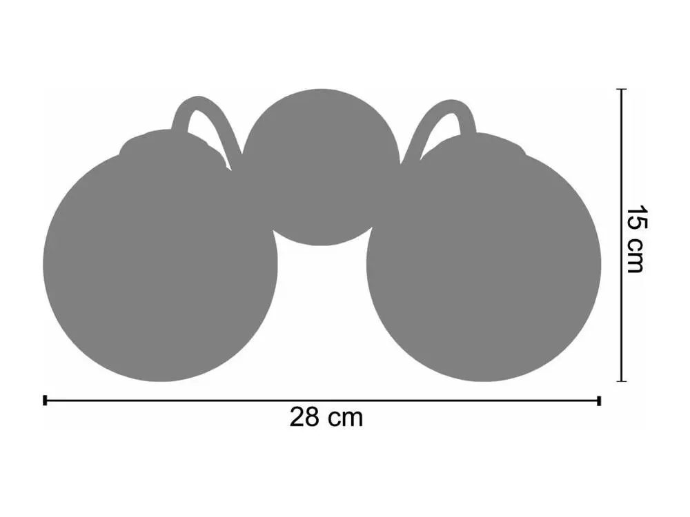 Applique 28cm. verre opale