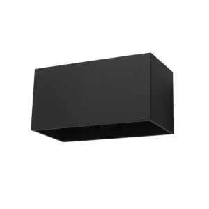 Applique actuel en aluminium - 2 sources lumineuses - L.20 x H.10 cm - noir Style moderne