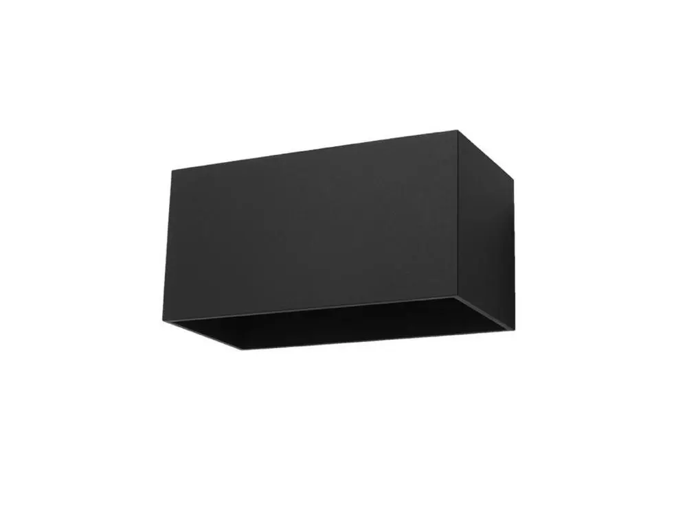 Applique actuel en aluminium - 2 sources lumineuses - L.20 x H.10 cm - noir Style moderne