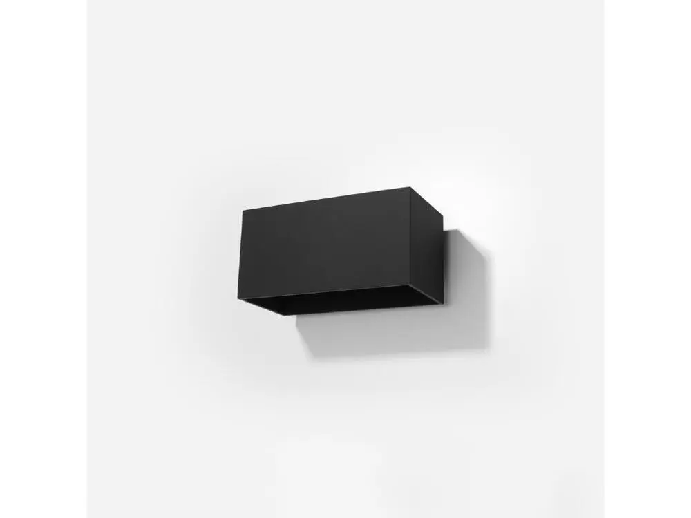 Applique actuel en aluminium - 2 sources lumineuses - L.20 x H.10 cm - noir Style moderne