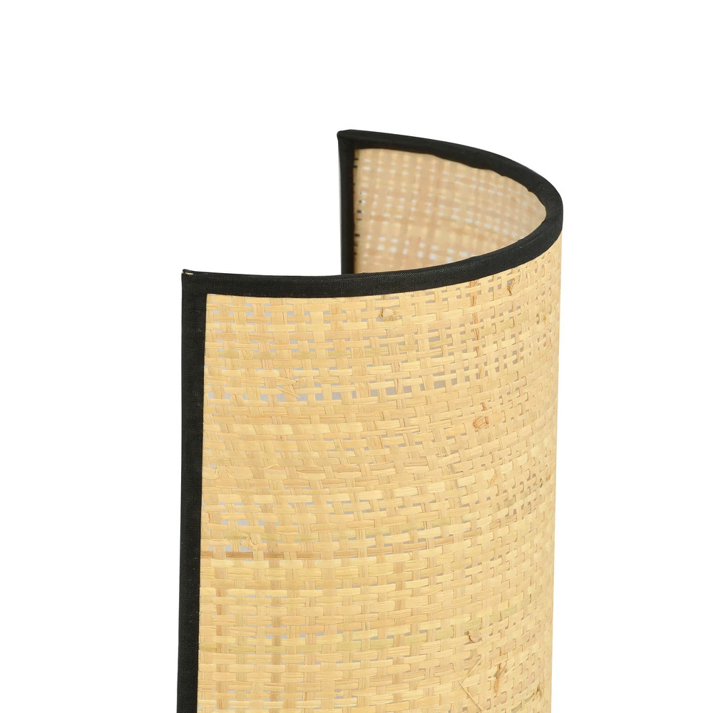 Applique Aston, hauteur 32 cm, aspect rotin pour couloir et escalier