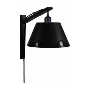 Applique bois noiré,noir 30cm. pour couloir et escalier
