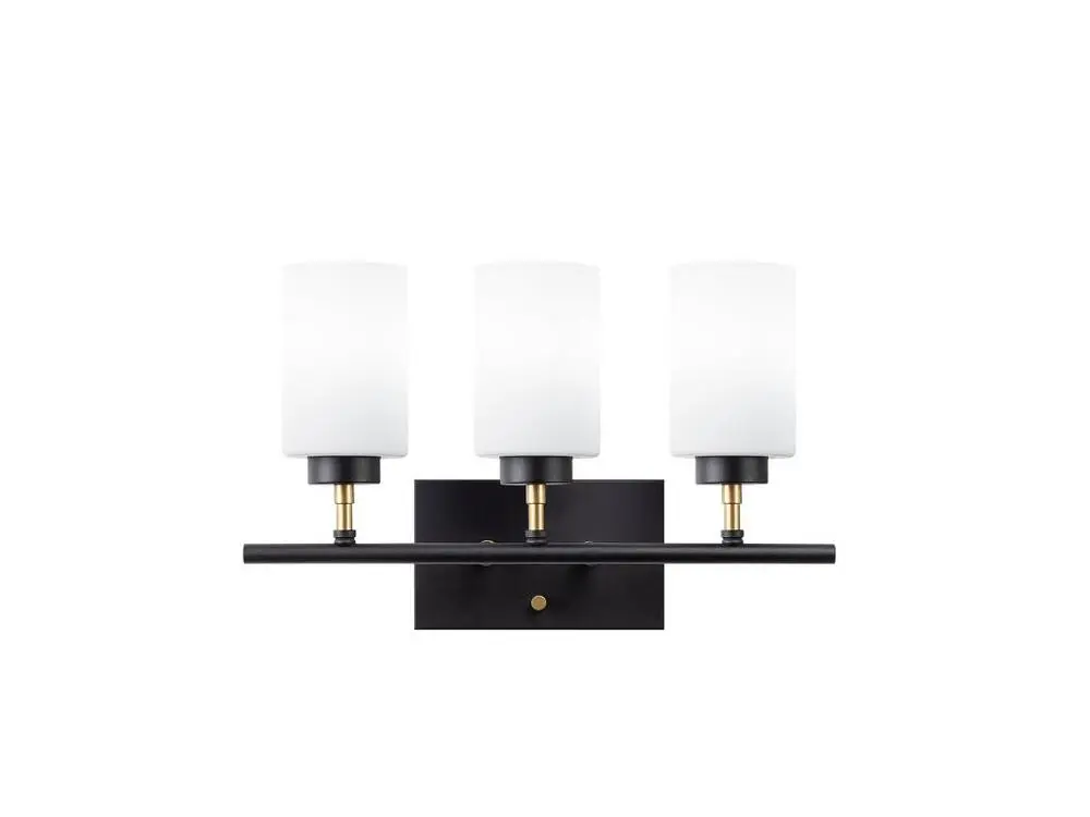 Applique à bras Applique Murale Interieur, Lampe Murale Industrielle Bois, Noir 46x15x28 Cm