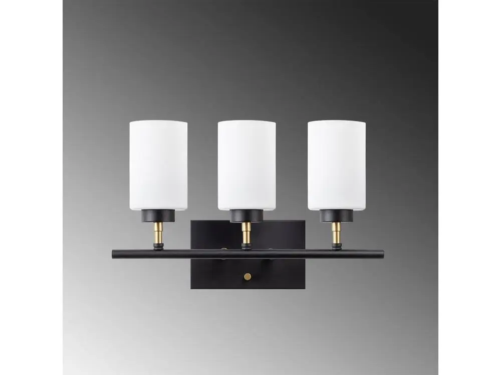 Applique à bras Applique Murale Interieur, Lampe Murale Industrielle Bois, Noir 46x15x28 Cm