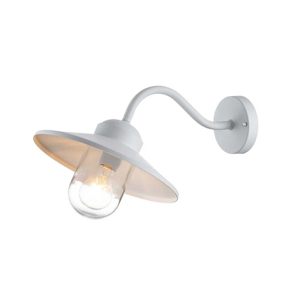 Applique d'extérieur Klampenborg, blanc, lanterne, acier inoxydable Style moderne