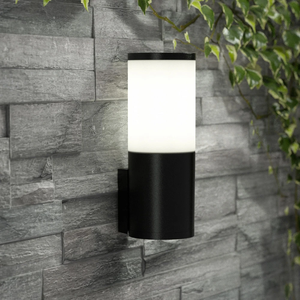 Applique d'extérieur LED Amelia CCT, noire avec bras réglable