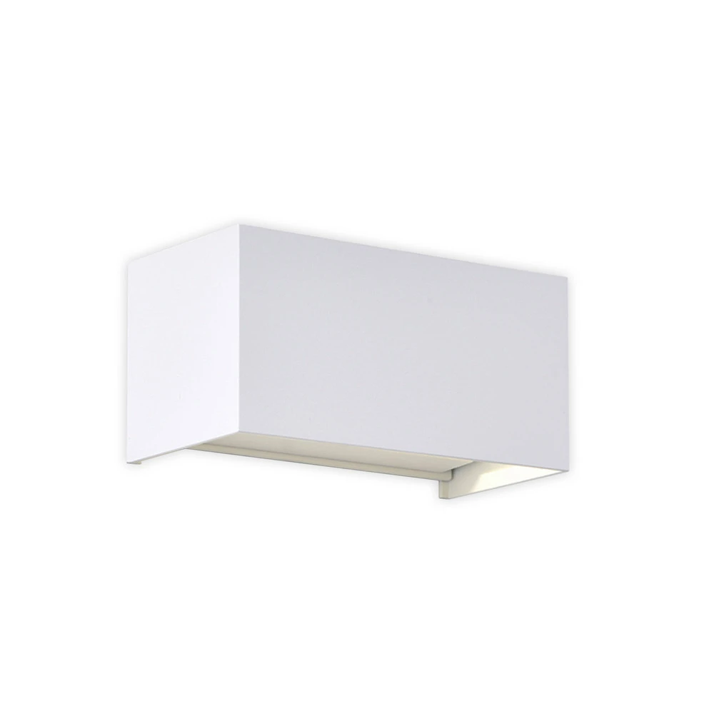 Applique d'extérieur LED Davos doublement, blanc, intensité variable, aluminium avec fixation invisible