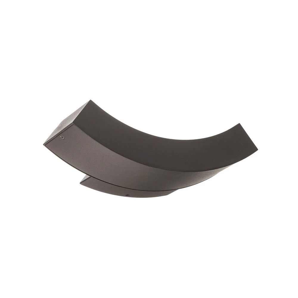 Applique d'extérieur LED Lennik courbée avec interrupteur intégré