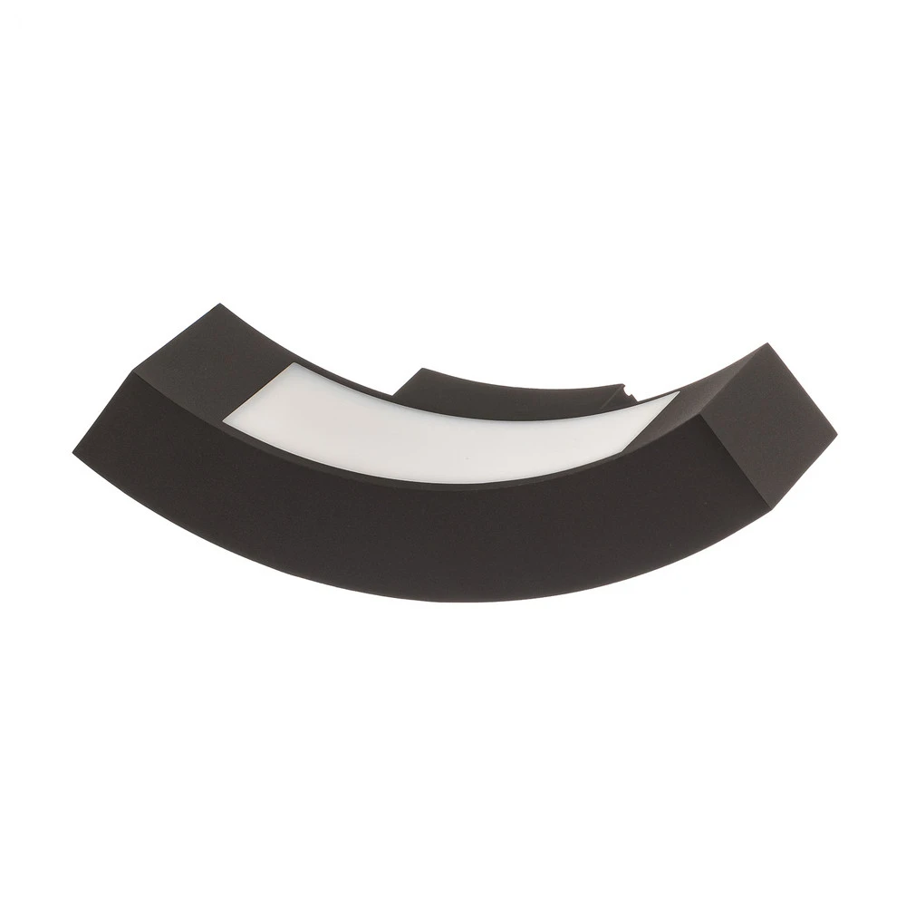 Applique d'extérieur LED Lennik courbée avec interrupteur intégré
