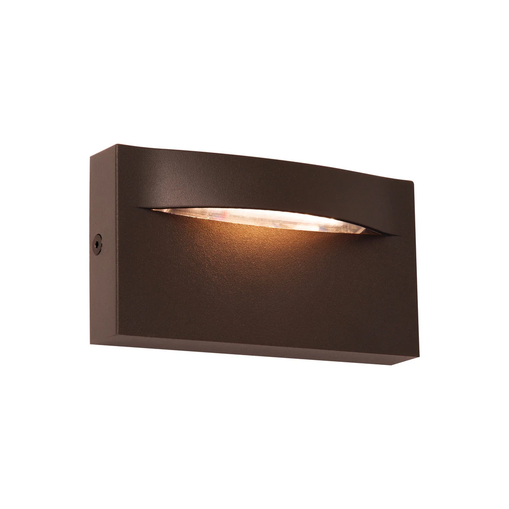 Applique d'extérieur LED Vita, brun rouille, 13,7 x 7,5 cm Style moderne