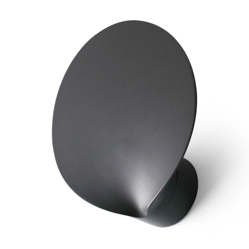 Applique d’extérieur LED Lotus en anthracite avec fixation invisible