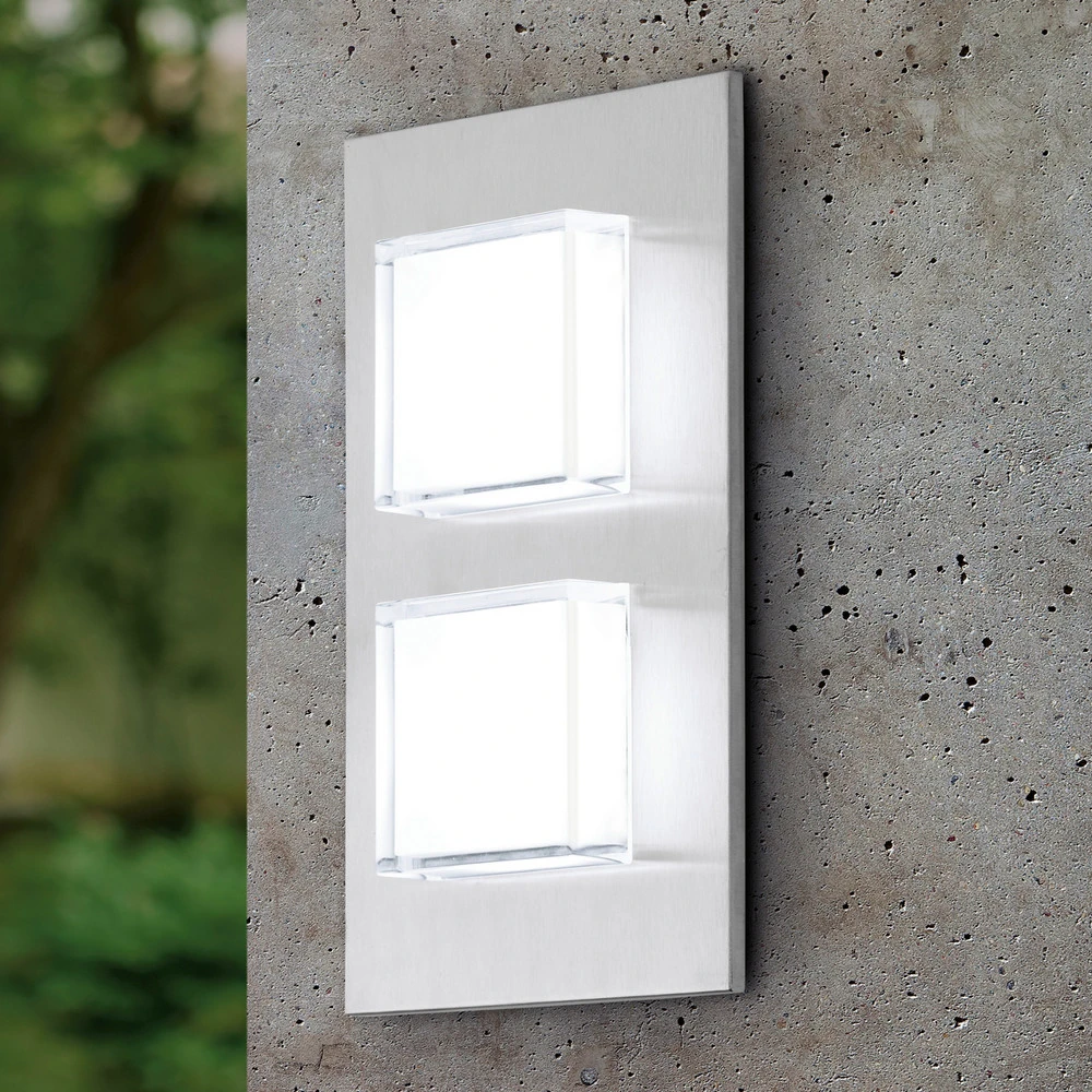 Applique d’extérieur LED Pias avec deux flammes pour salle de bain IP44