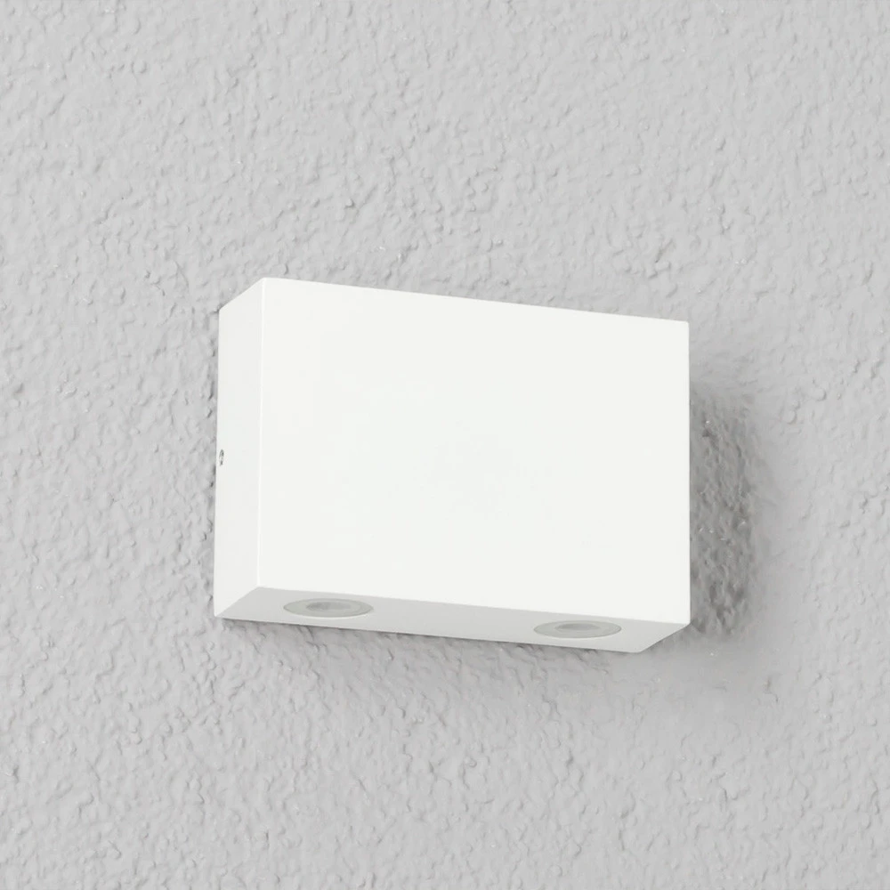 Applique encastrable Applique d'extérieur LED Henor à 4 lampes blanc