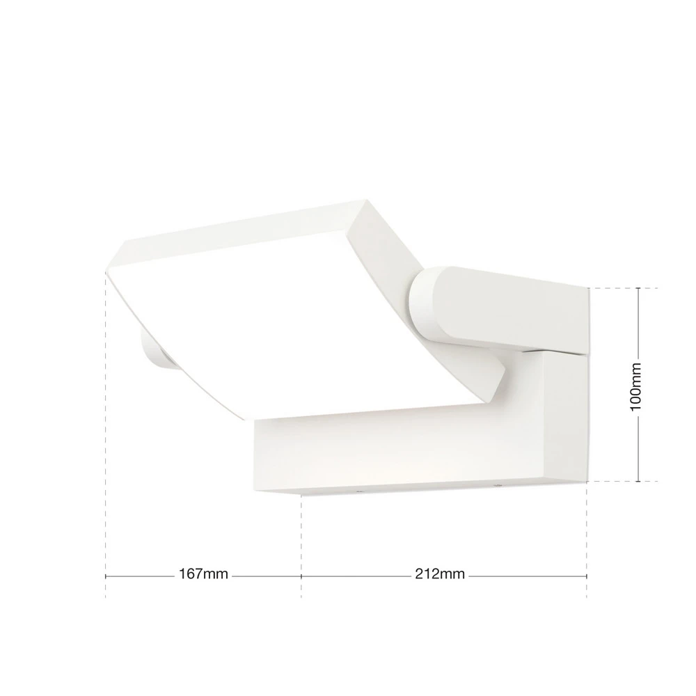 Applique encastrable Applique extérieur LED Ginger, IP54, CCT, blanche