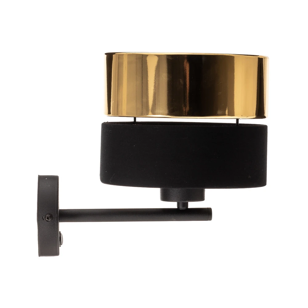 Applique Hilton, noire/dorée pour salle de bain IP44