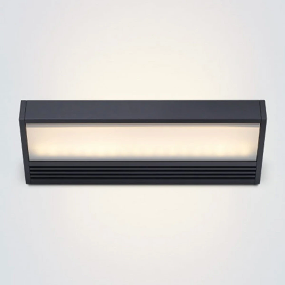 Applique LED noire SML en laiton brossé