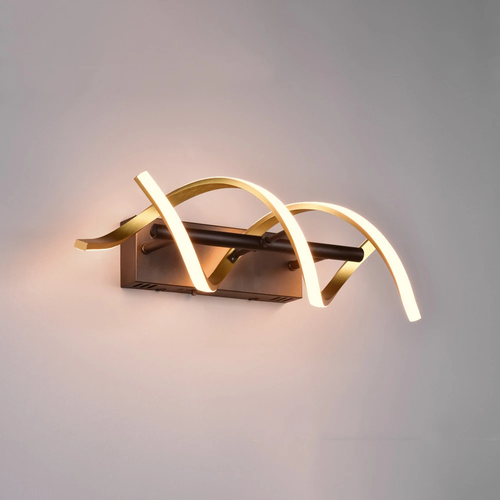 Applique LED Sequence, dimmable, CCT, laiton avec ampoule LED incluse