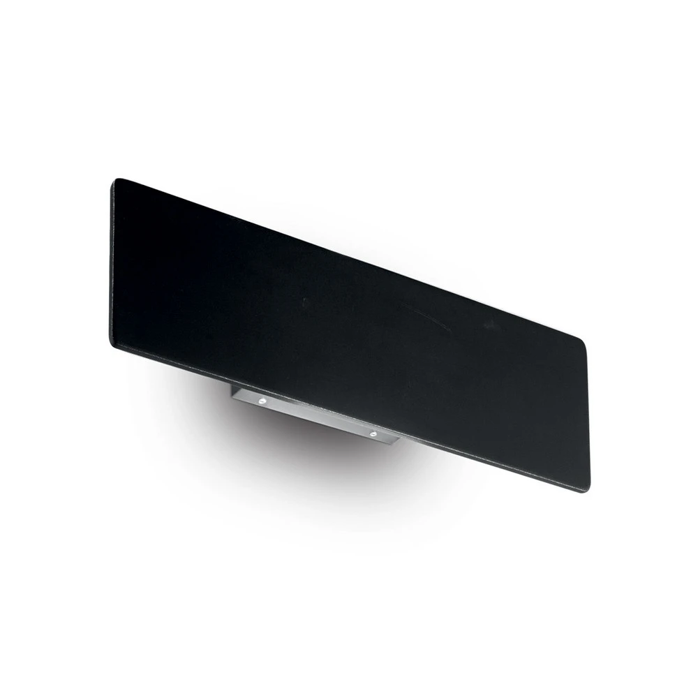 Applique LED Zig Zag noire, largeur 29 cm avec fixation invisible