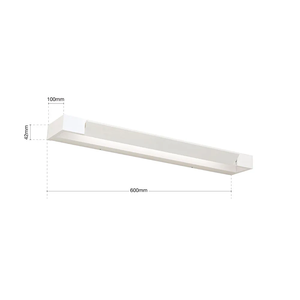 Applique miroir LED Marilyn blanc inclinable 60 cm pour miroir de salle de bain