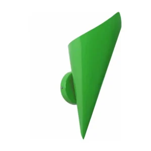 Applique métal acier vert 25 cm. Dimensions : 15 x 30 cm