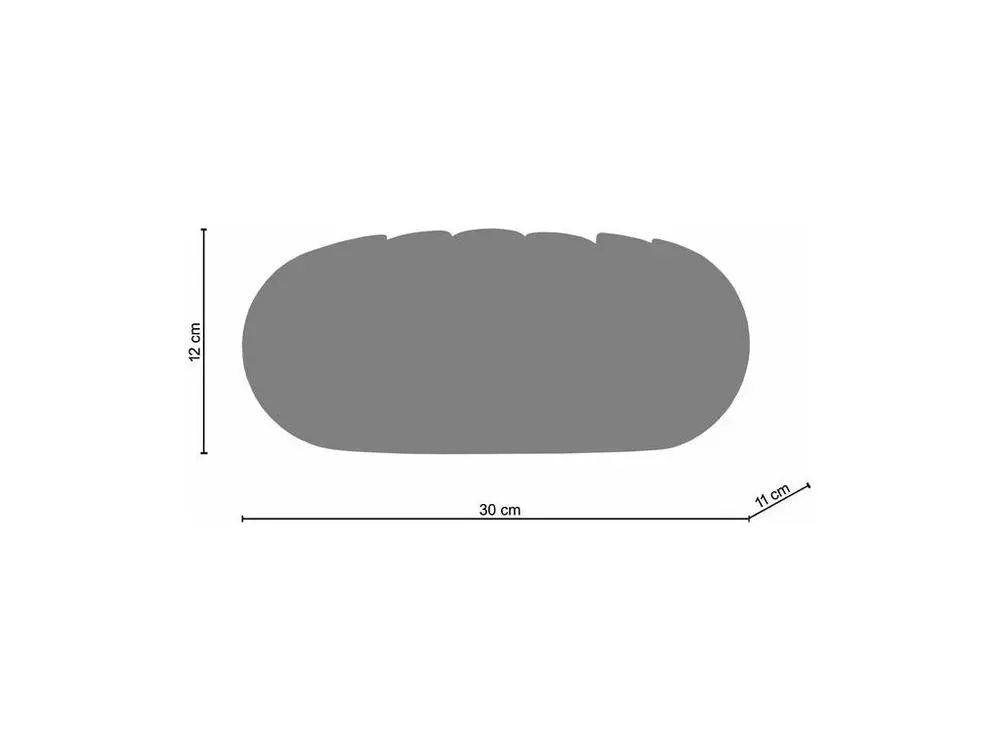 Applique métal, aluminium 12 cm. pour couloir et escalier