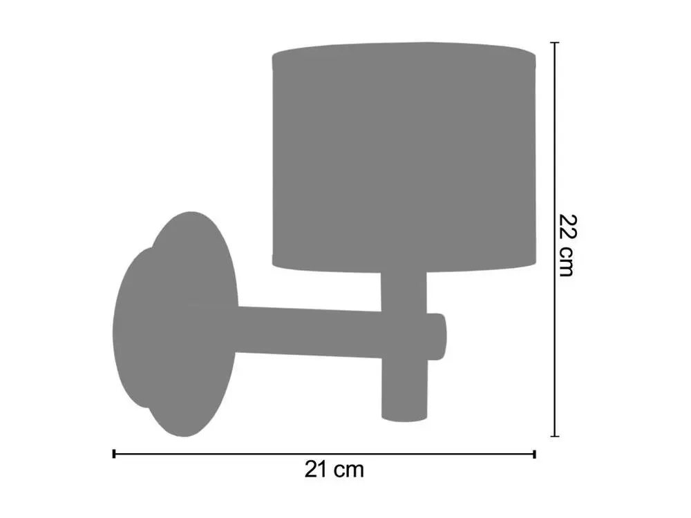 Applique métal bois tourquoise 22cm. en verre opalin