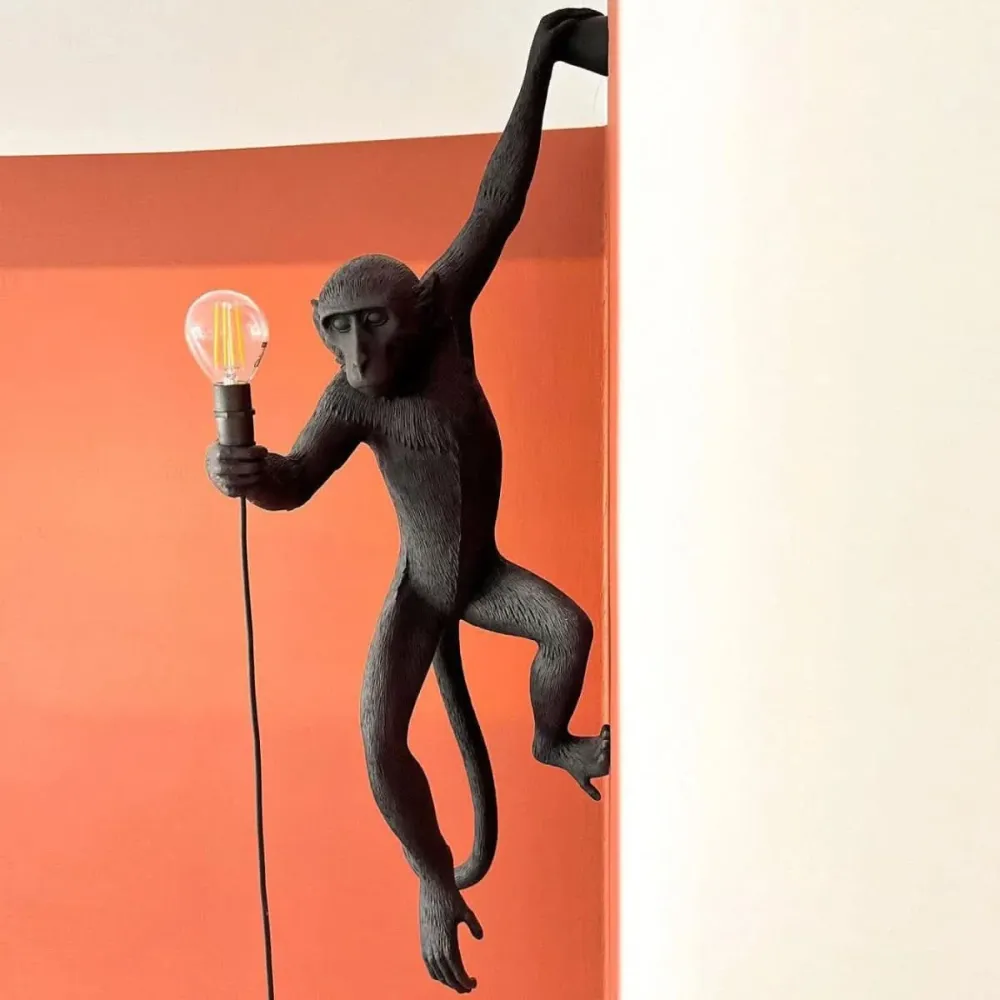 Applique Murale Art Déco en Forme de Singe | Oryn avec bras réglable